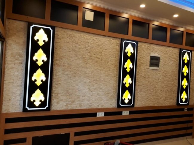 caffe ışıklı motif