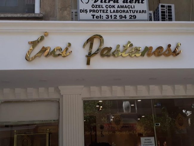 ışıklı gold krom inci pastanesi